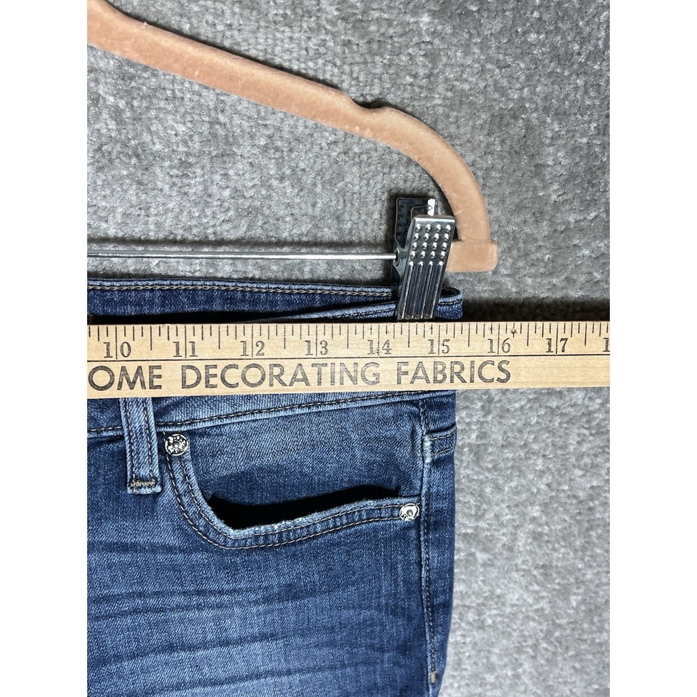 Joes Jeans Skinny Ankle Hi-Low Cutout Hem Womens Sz 28 Blue Stretch Pockets - Picture 9 of 12